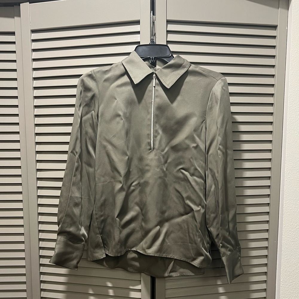 Club Monaco Zipper Front Shirt - Picture 4 of 9